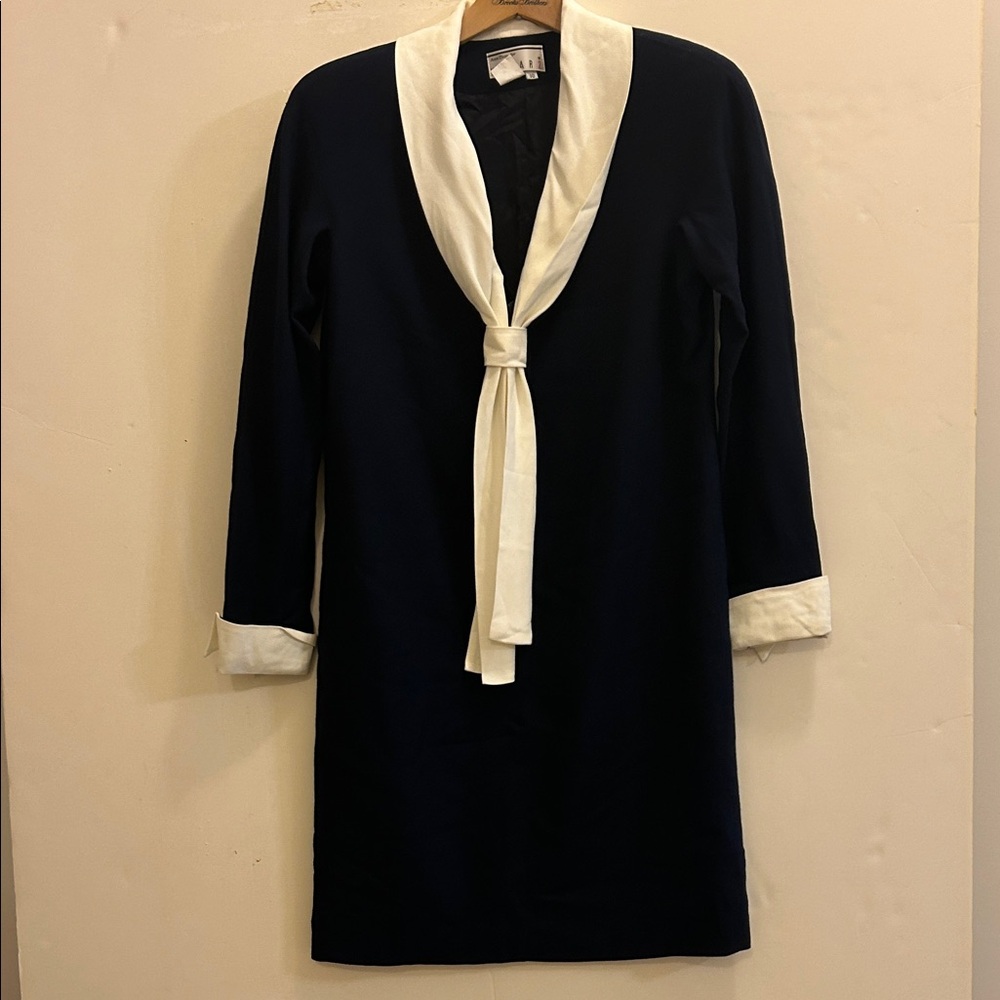Kenar Blue and White Dress